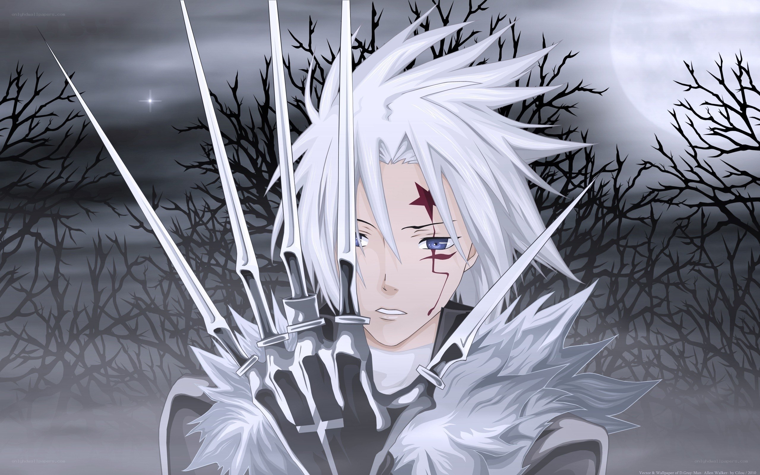 anime character with swords