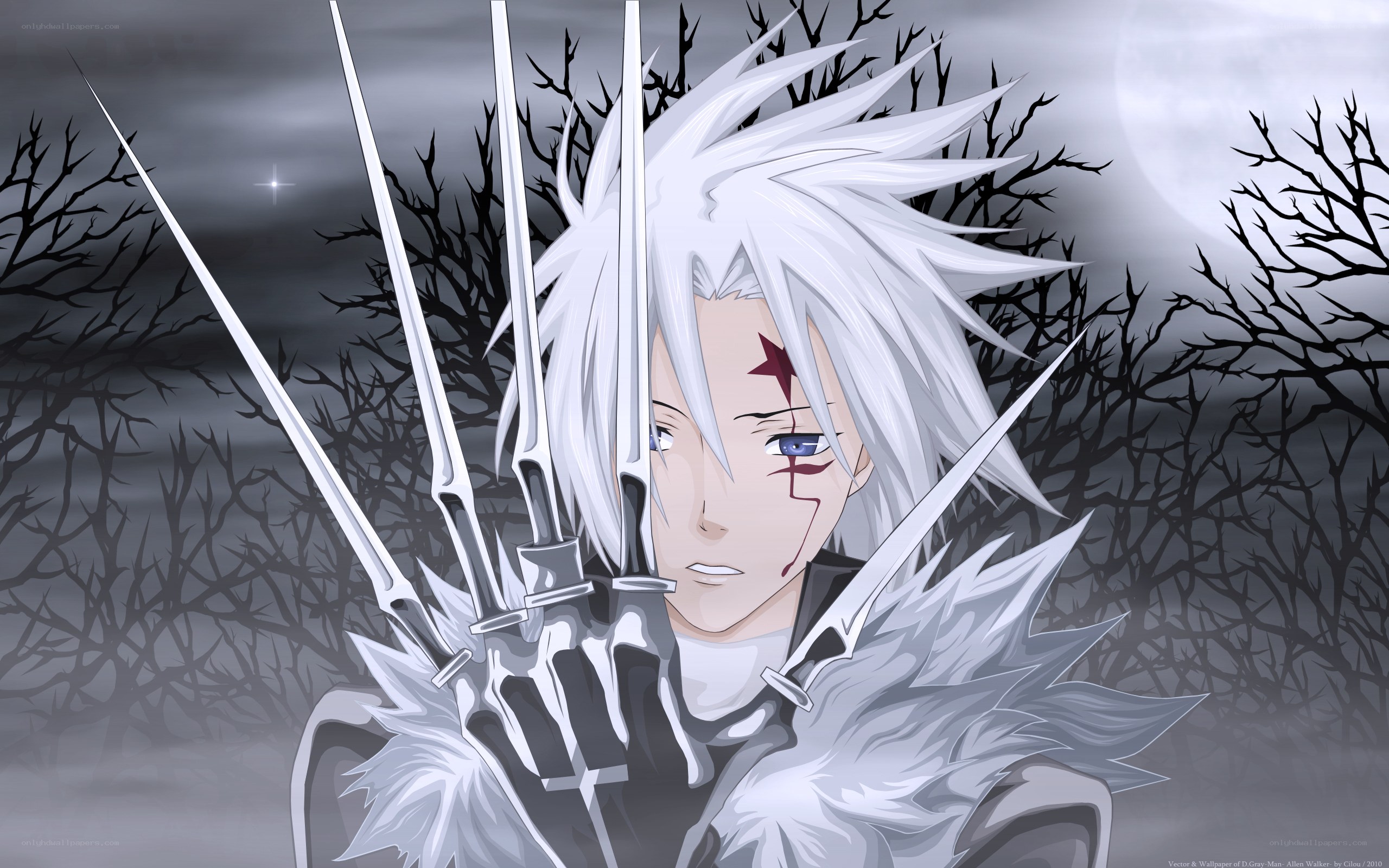 anime character with swords