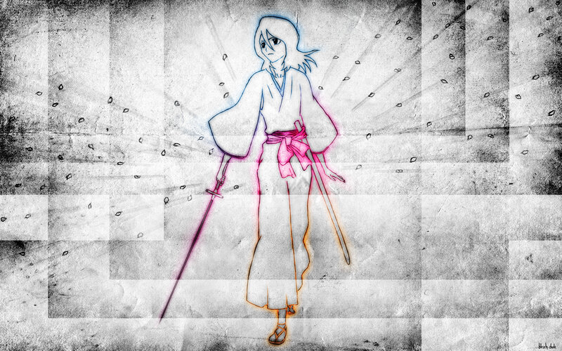 anime character with swords