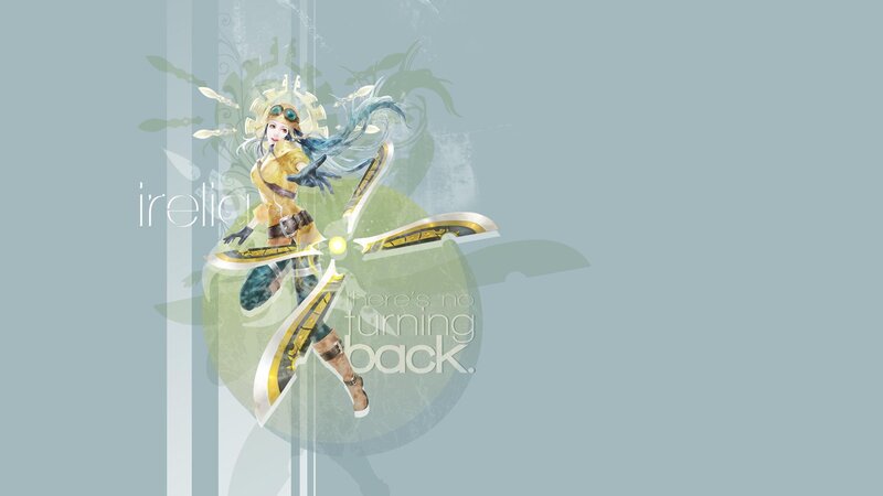 Anime Character with Swords — Blue, Determined