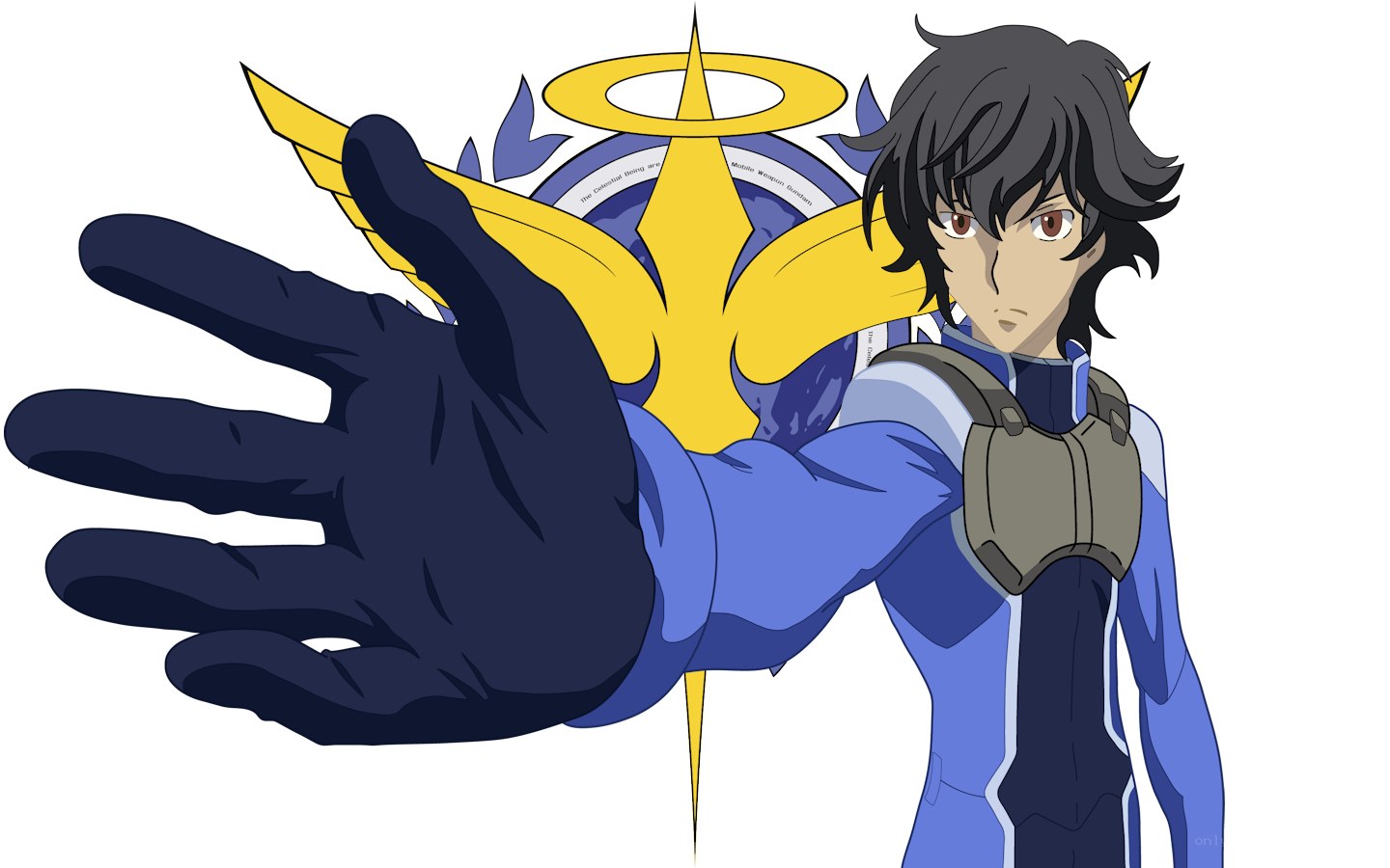 anime character with symbol