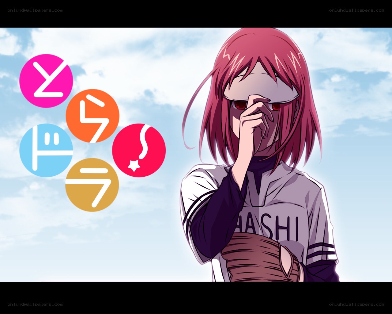 anime character with symbols