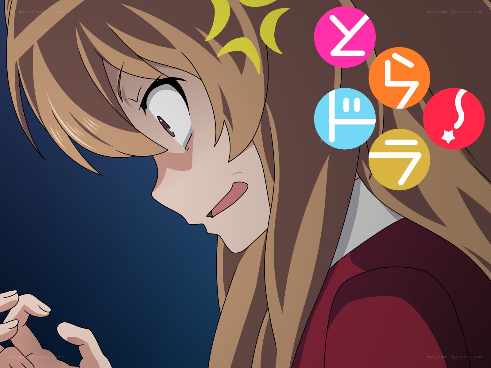 anime character with symbols
