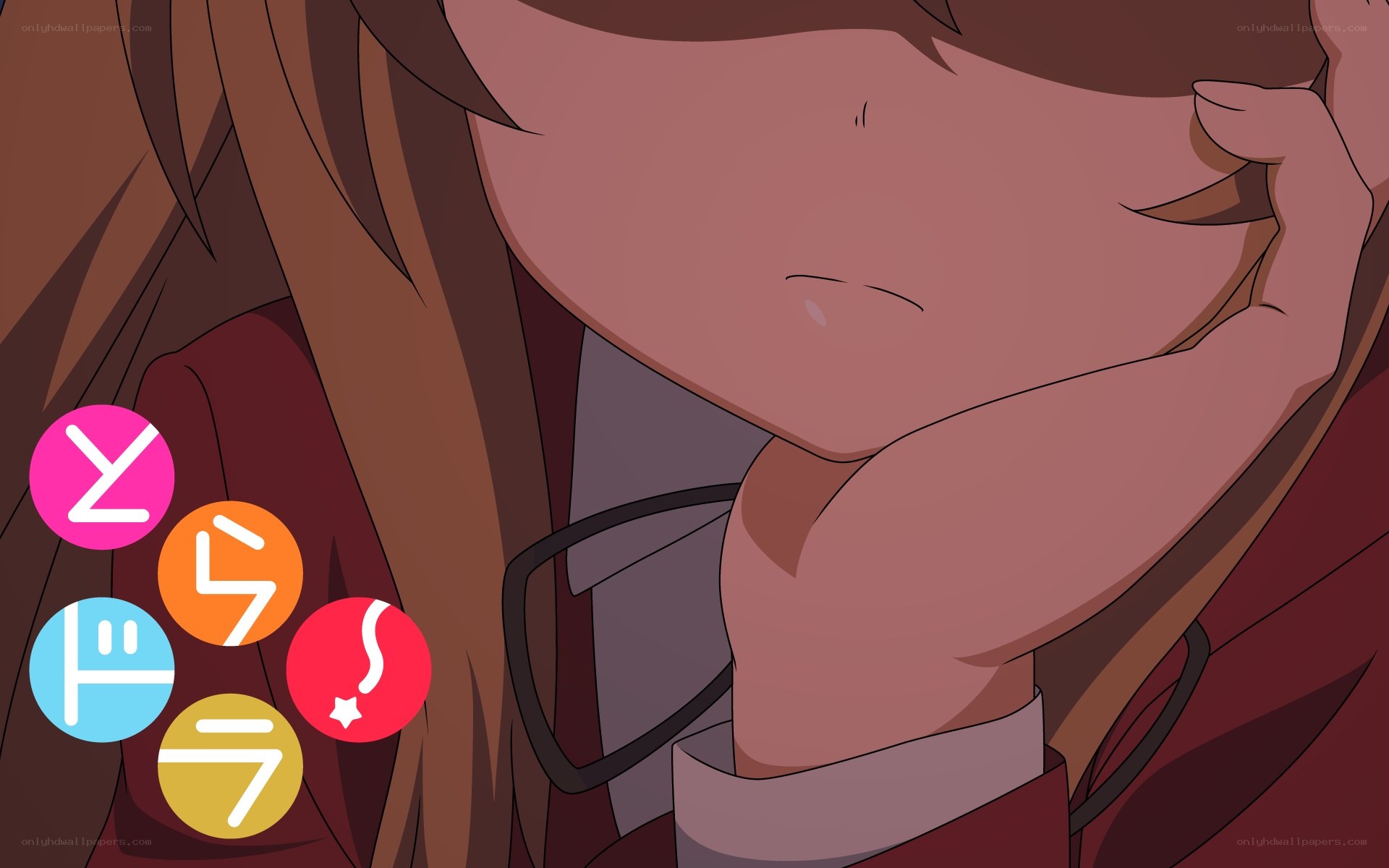anime character with symbols