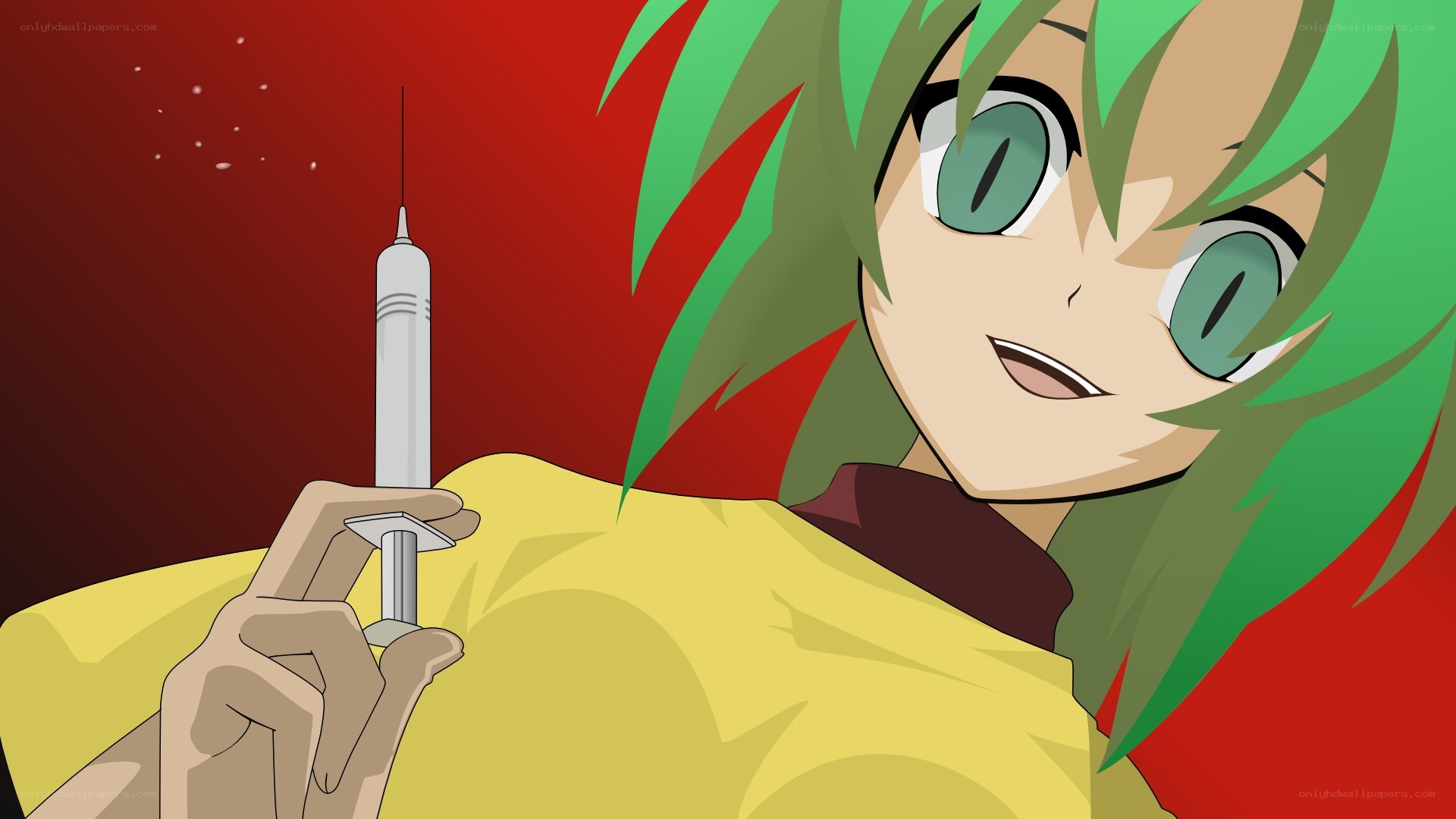 anime character with syringe