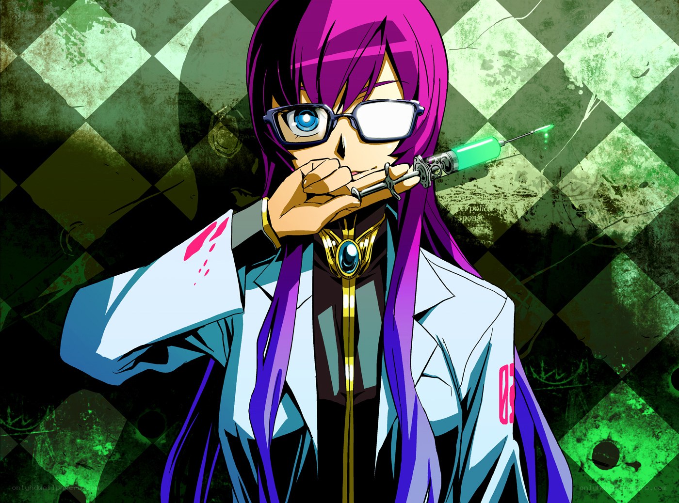 anime character with syringe