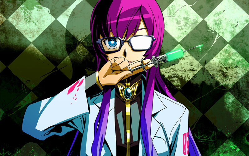 anime character with syringe