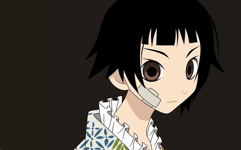 anime character with tape on mouth