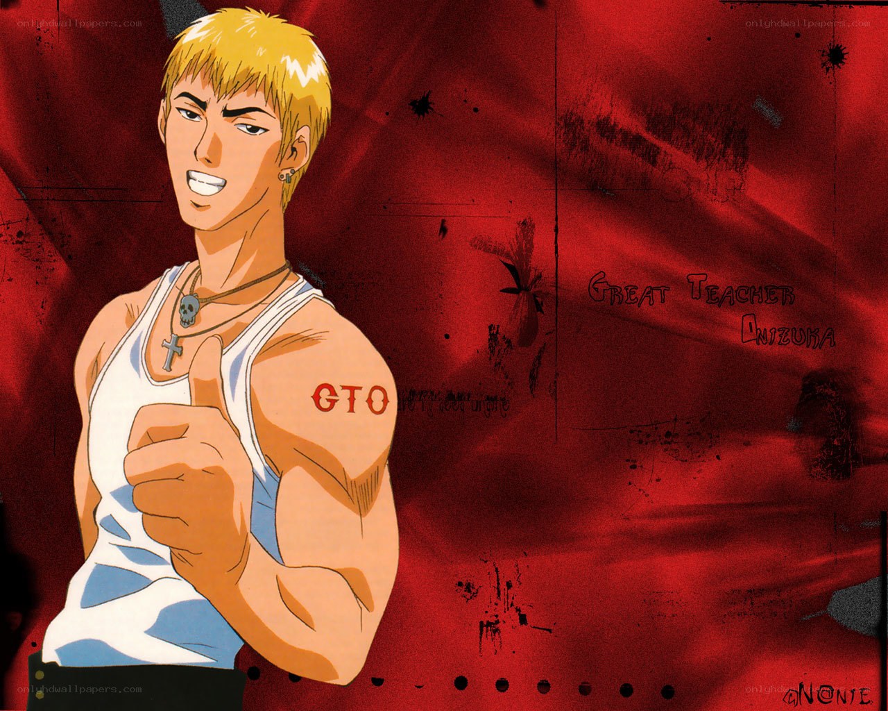 Anime character with tattoo