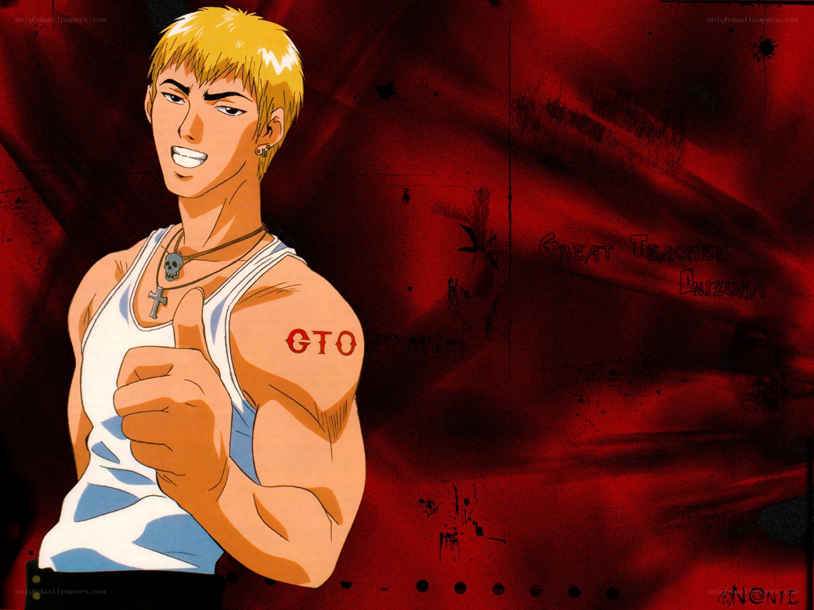 Anime character with tattoo