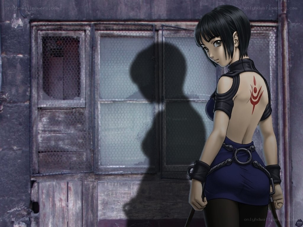 anime character with tattoo