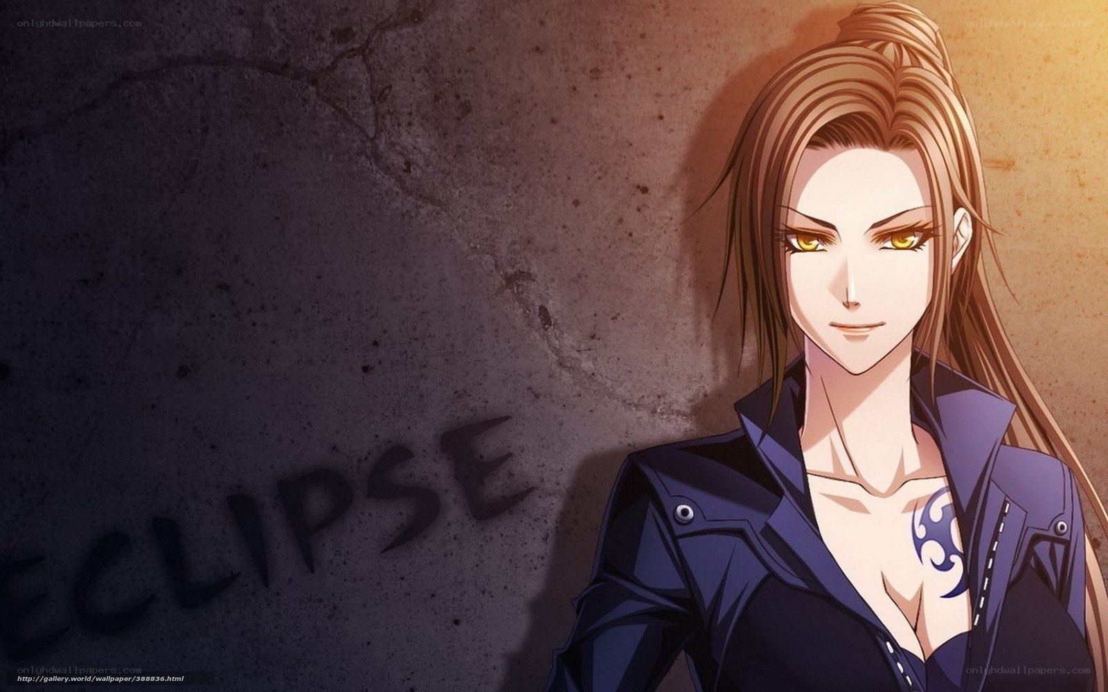 anime character with tattoo