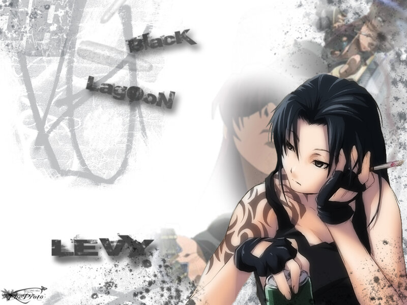 Anime character with tattoos