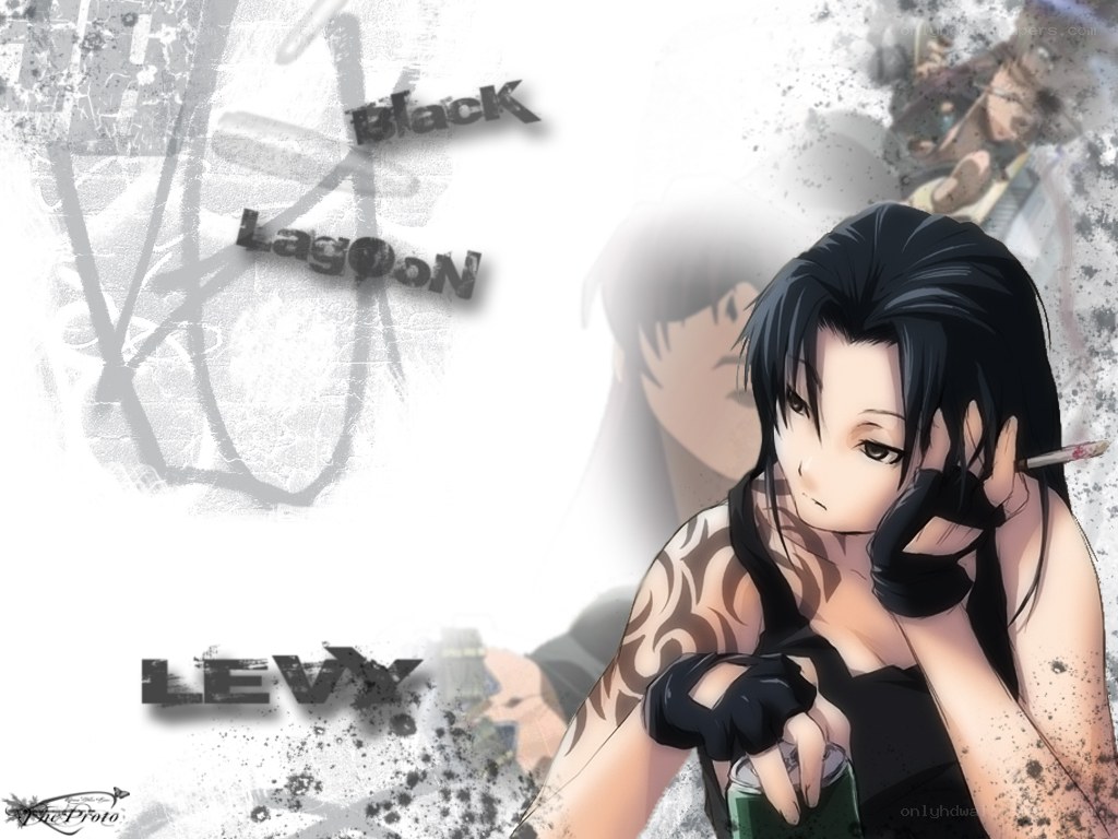 Anime character with tattoos