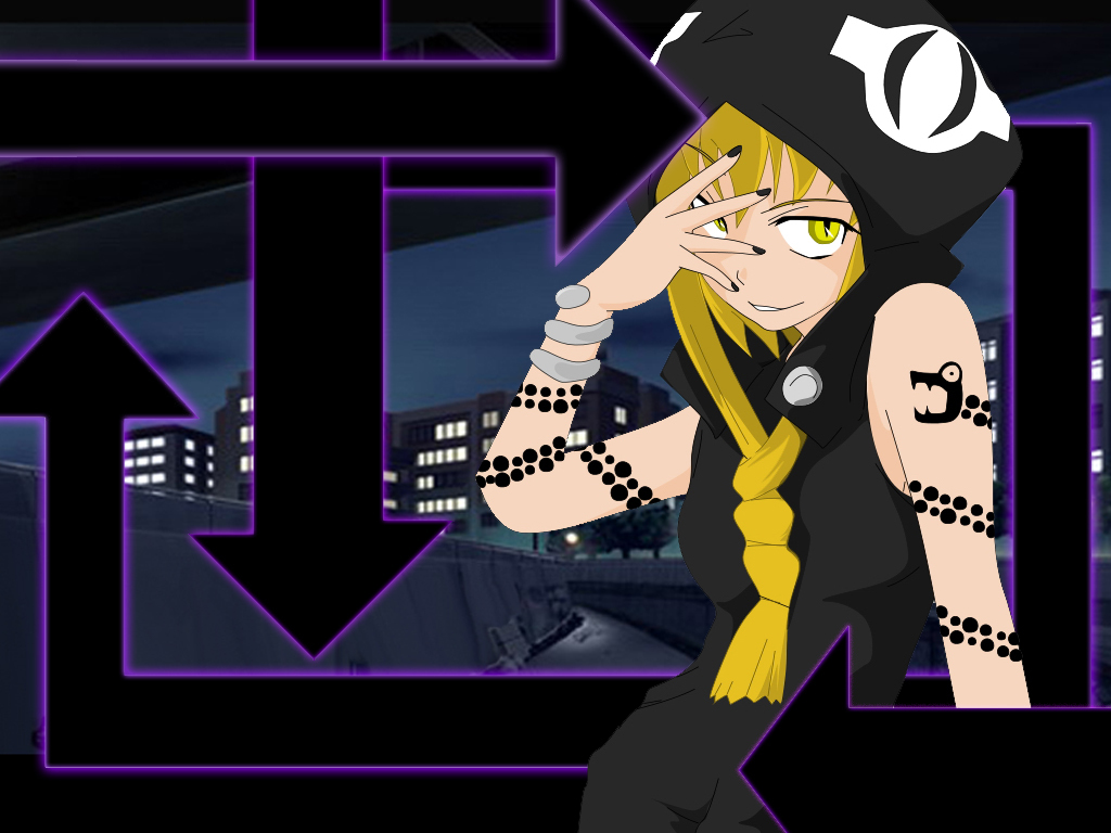 anime character with tattoos