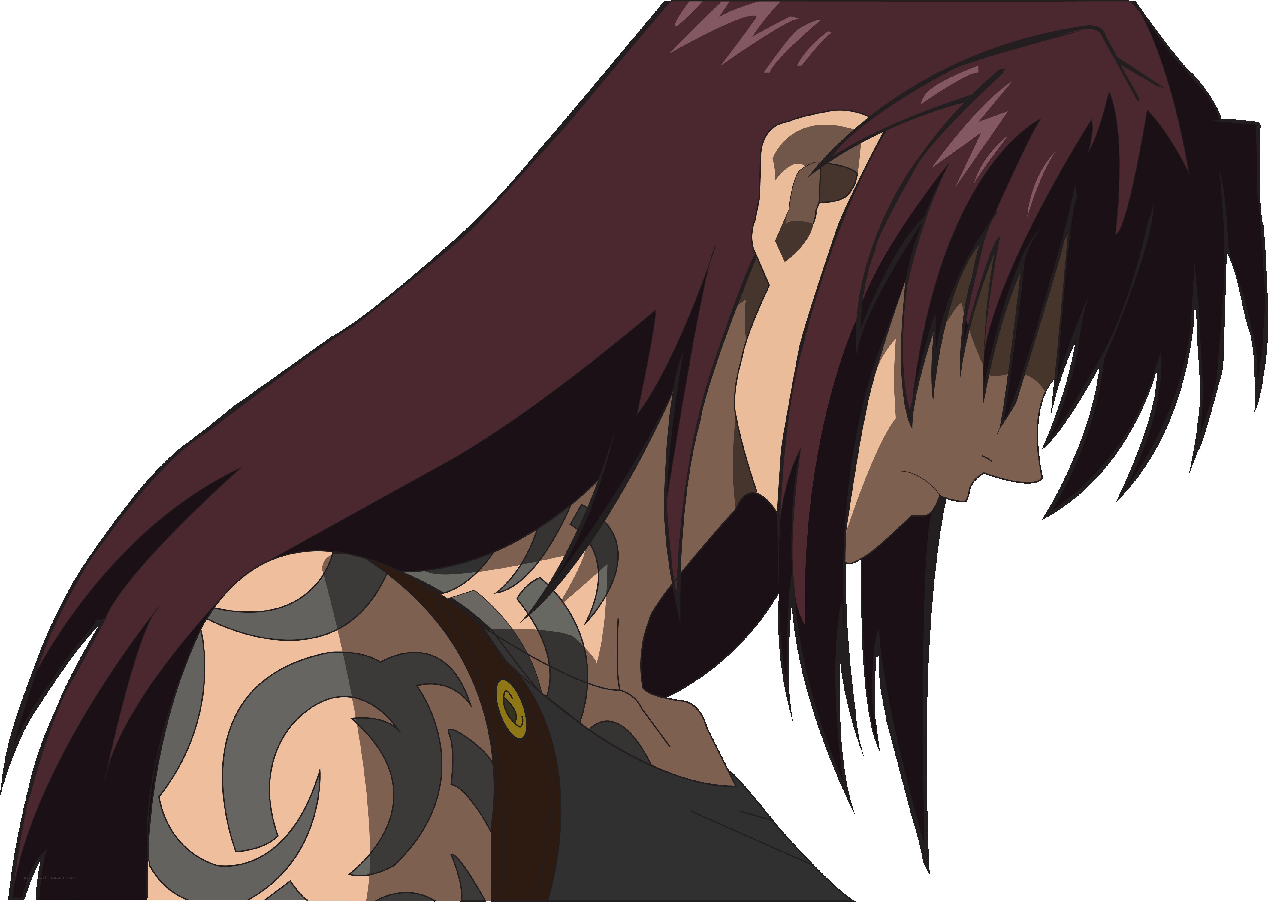 anime character with tattoos
