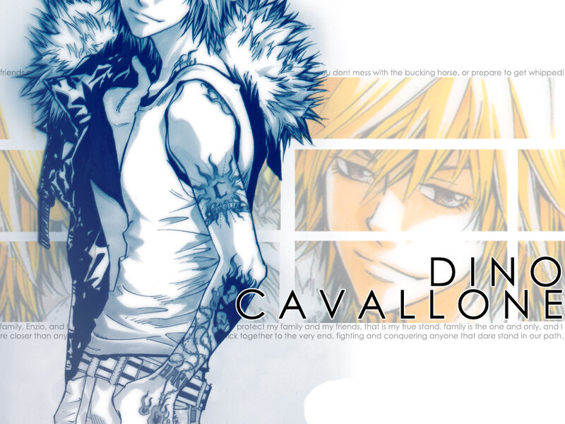 Anime Character with Tattoos — Blue