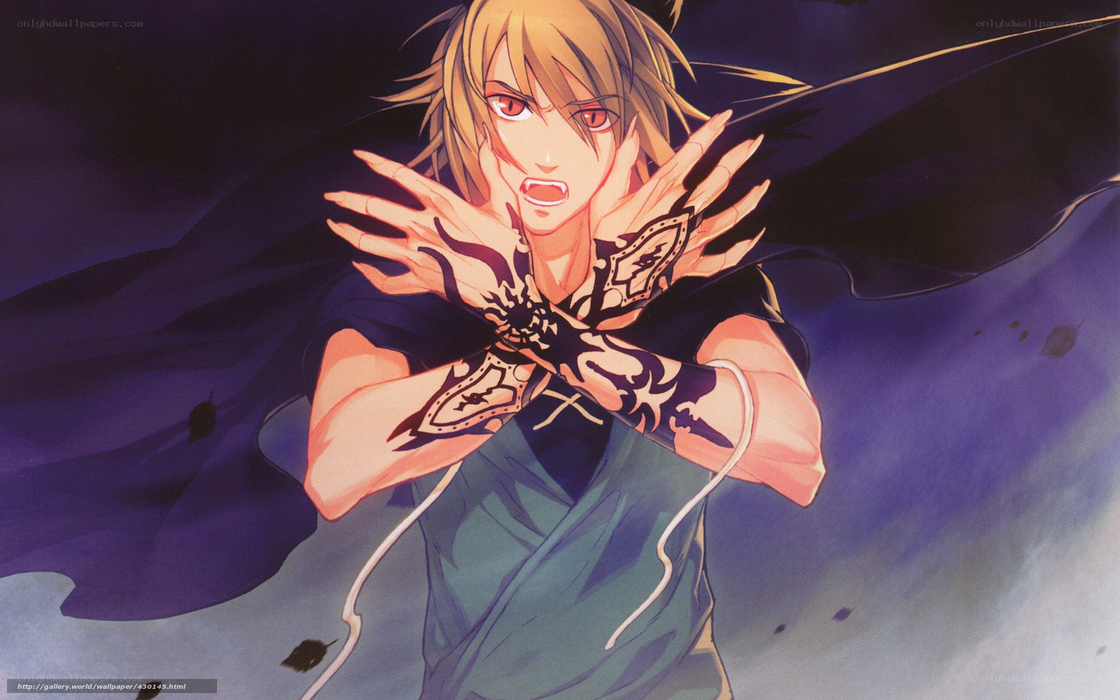anime character with tattoos