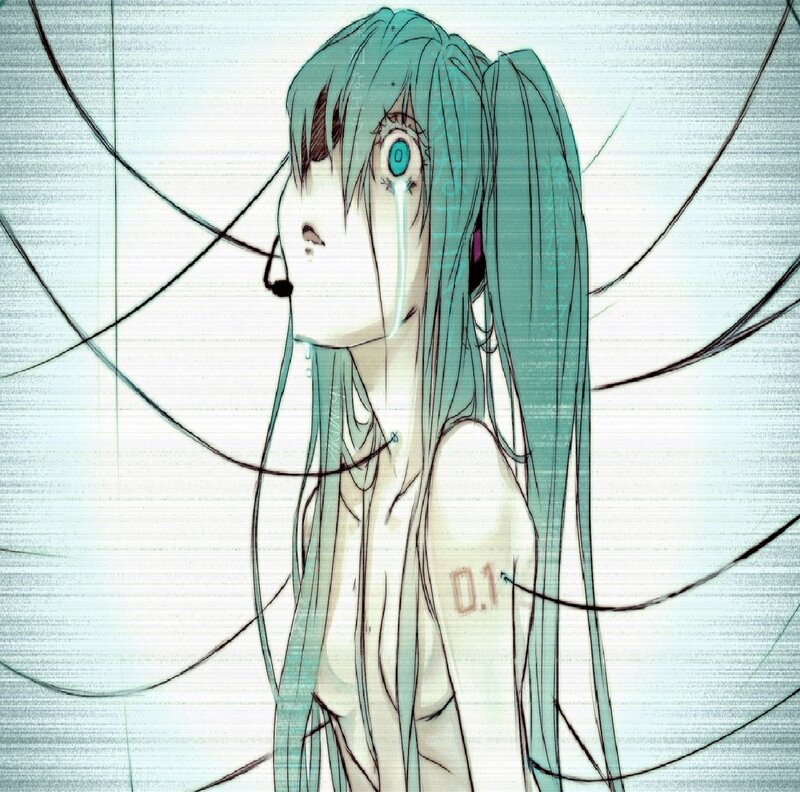 Anime Character with Teal Hair — Cyan