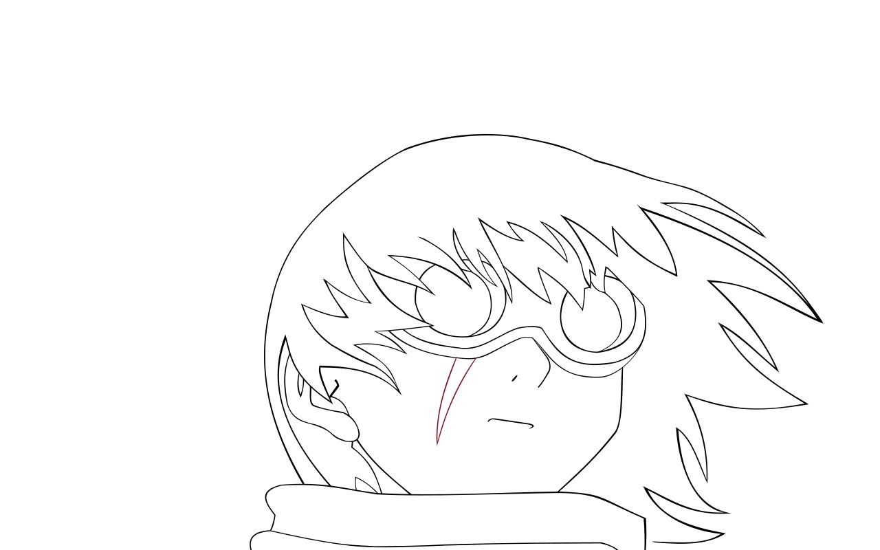 anime character with tear