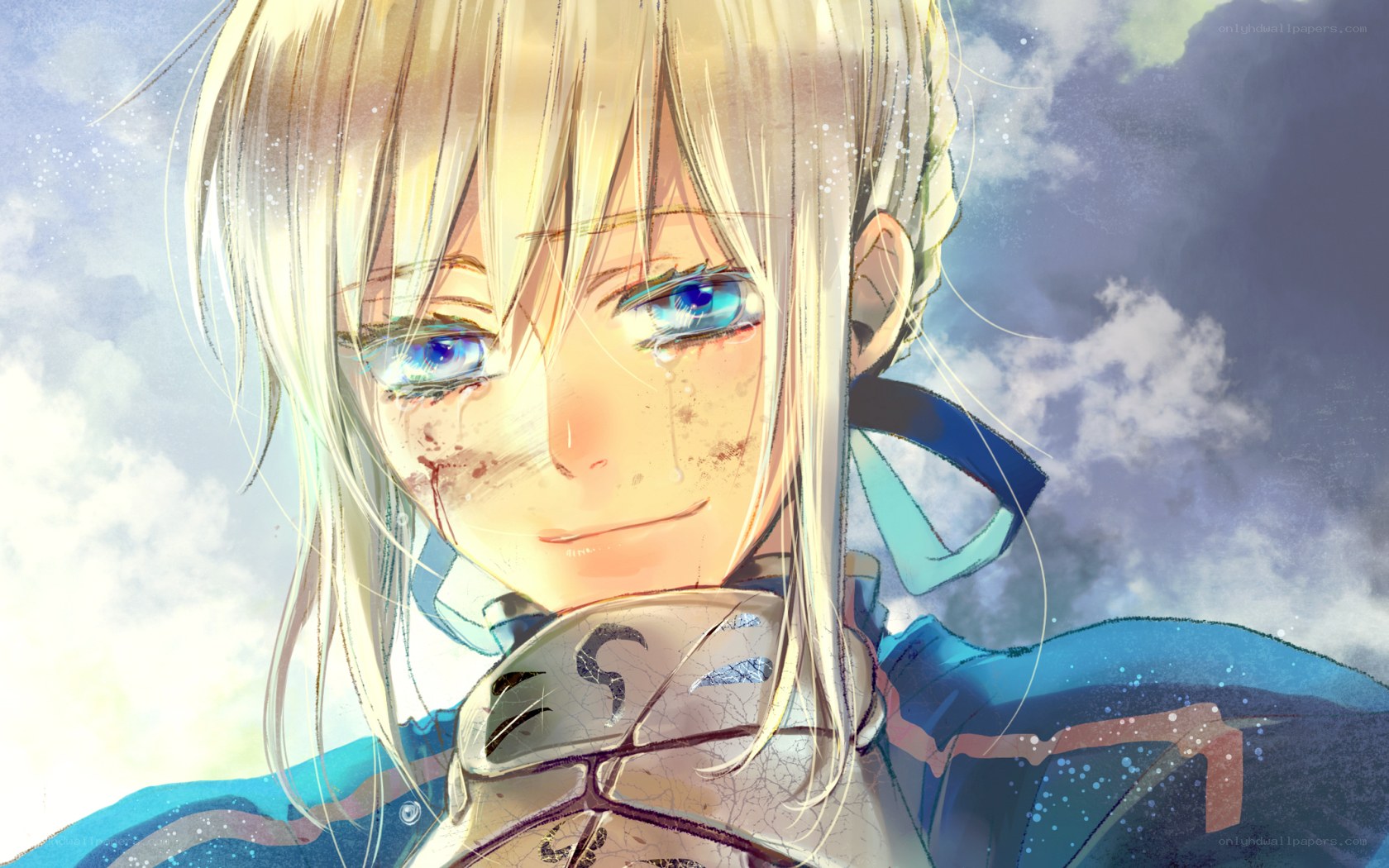 anime character with tears