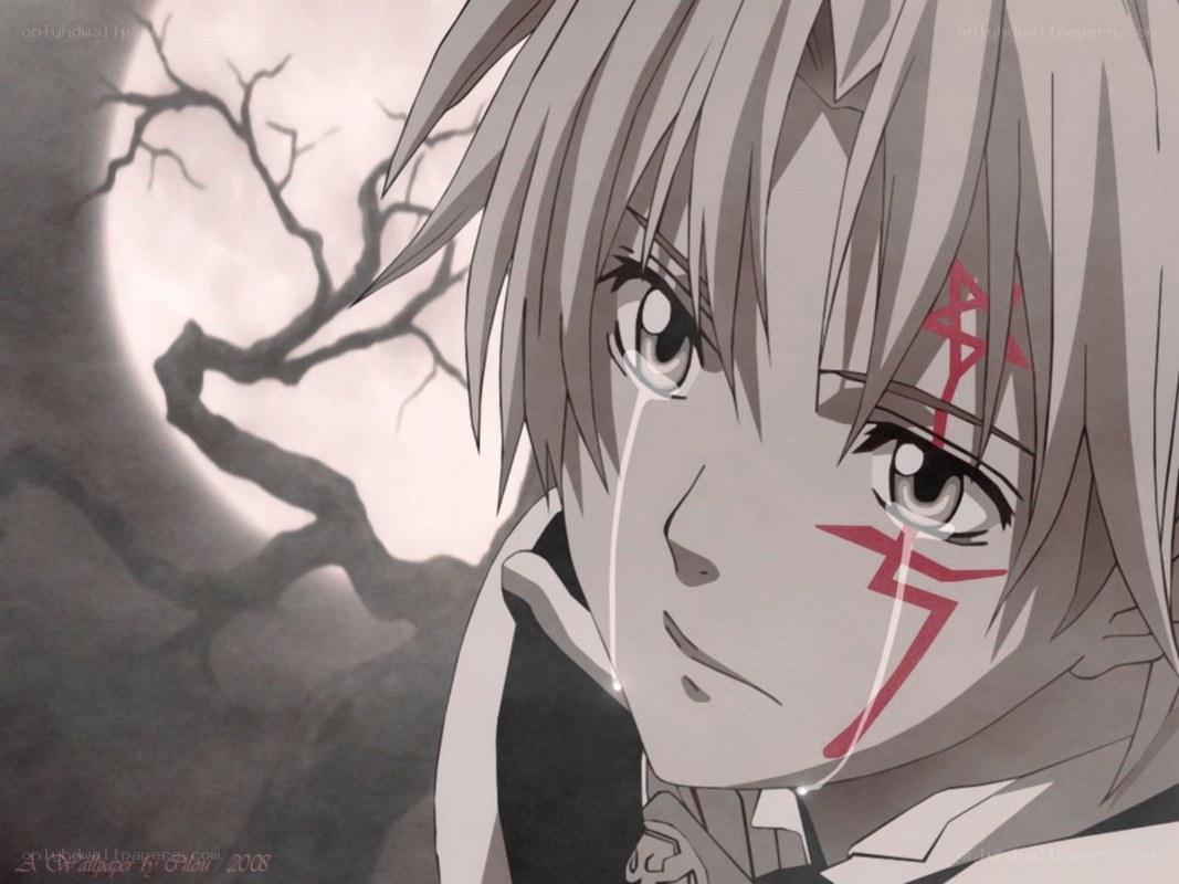 anime character with tears