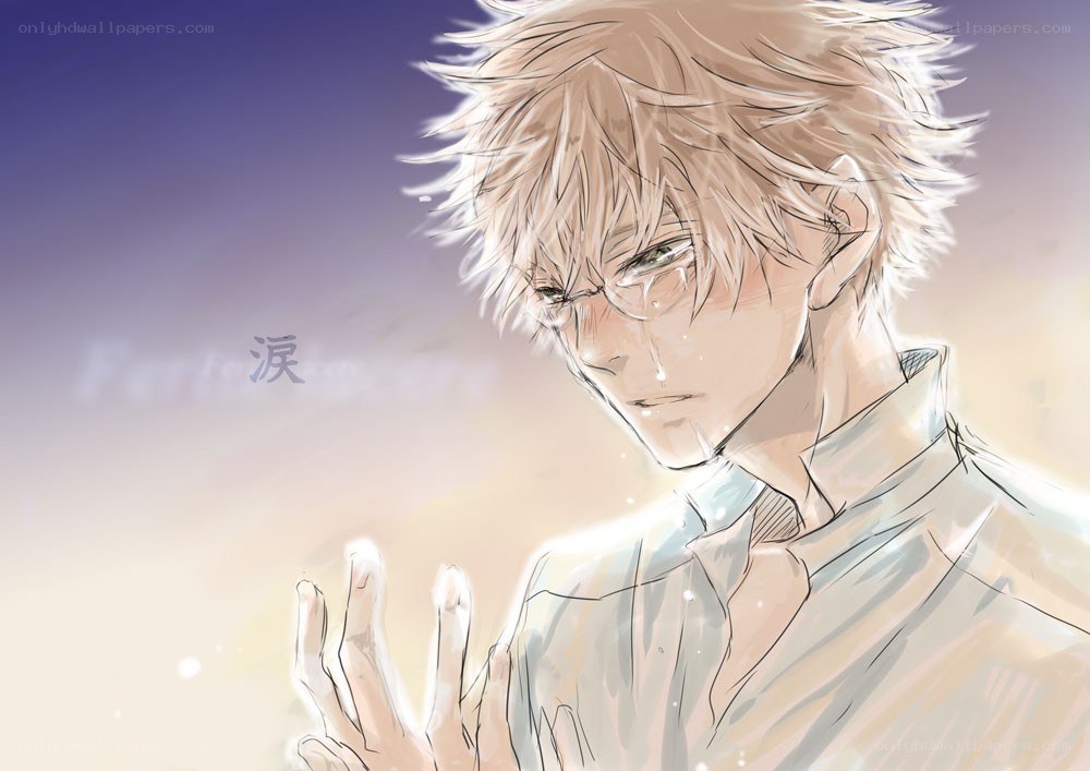 anime character with tears