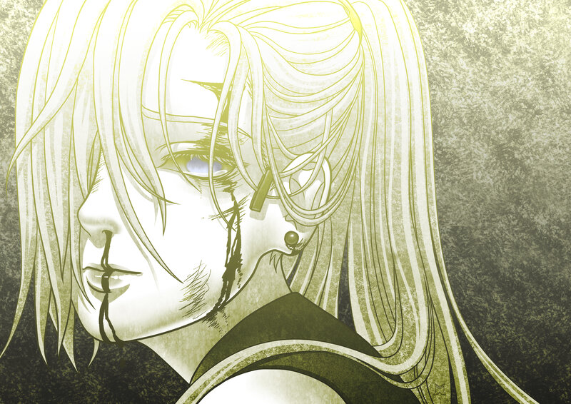 Anime Character with Tears — Green