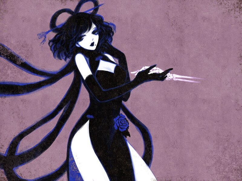anime character with tentacles