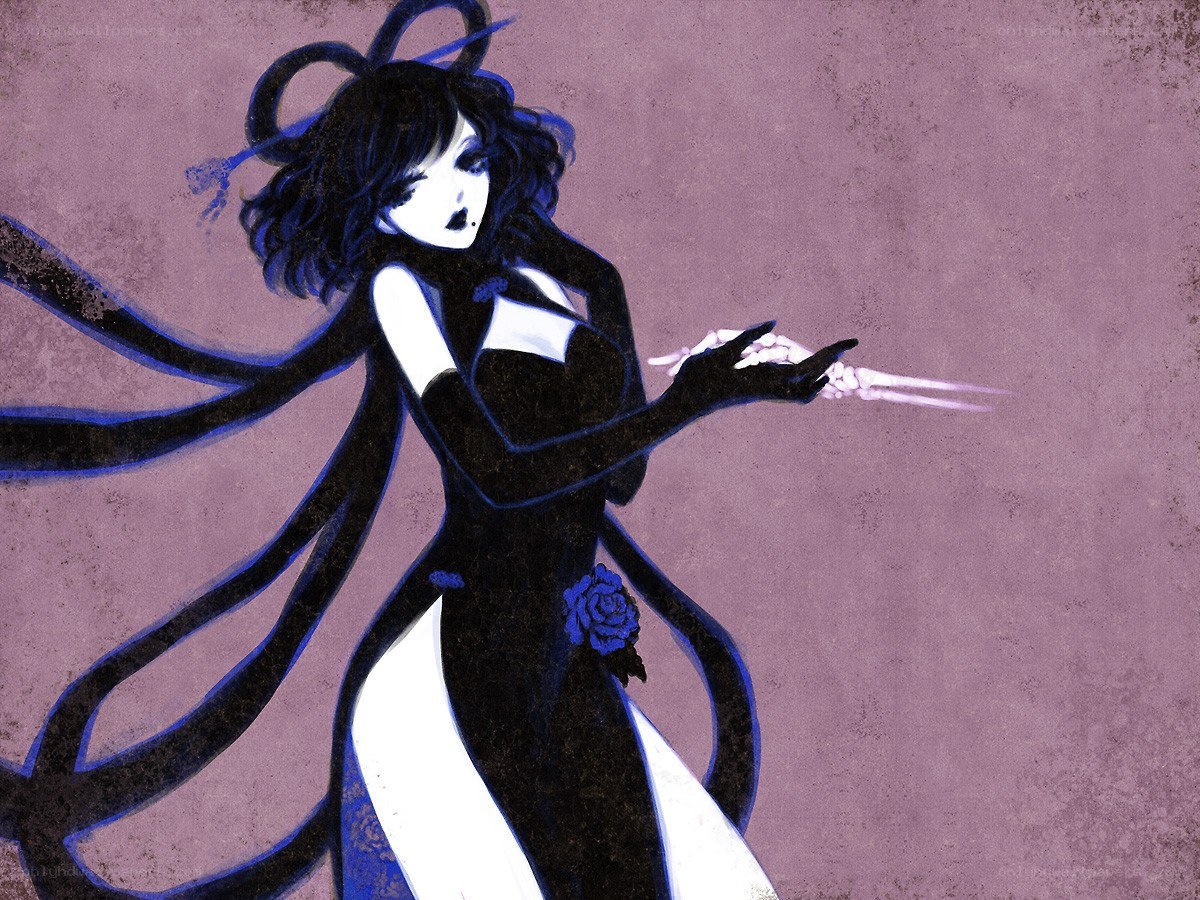 anime character with tentacles