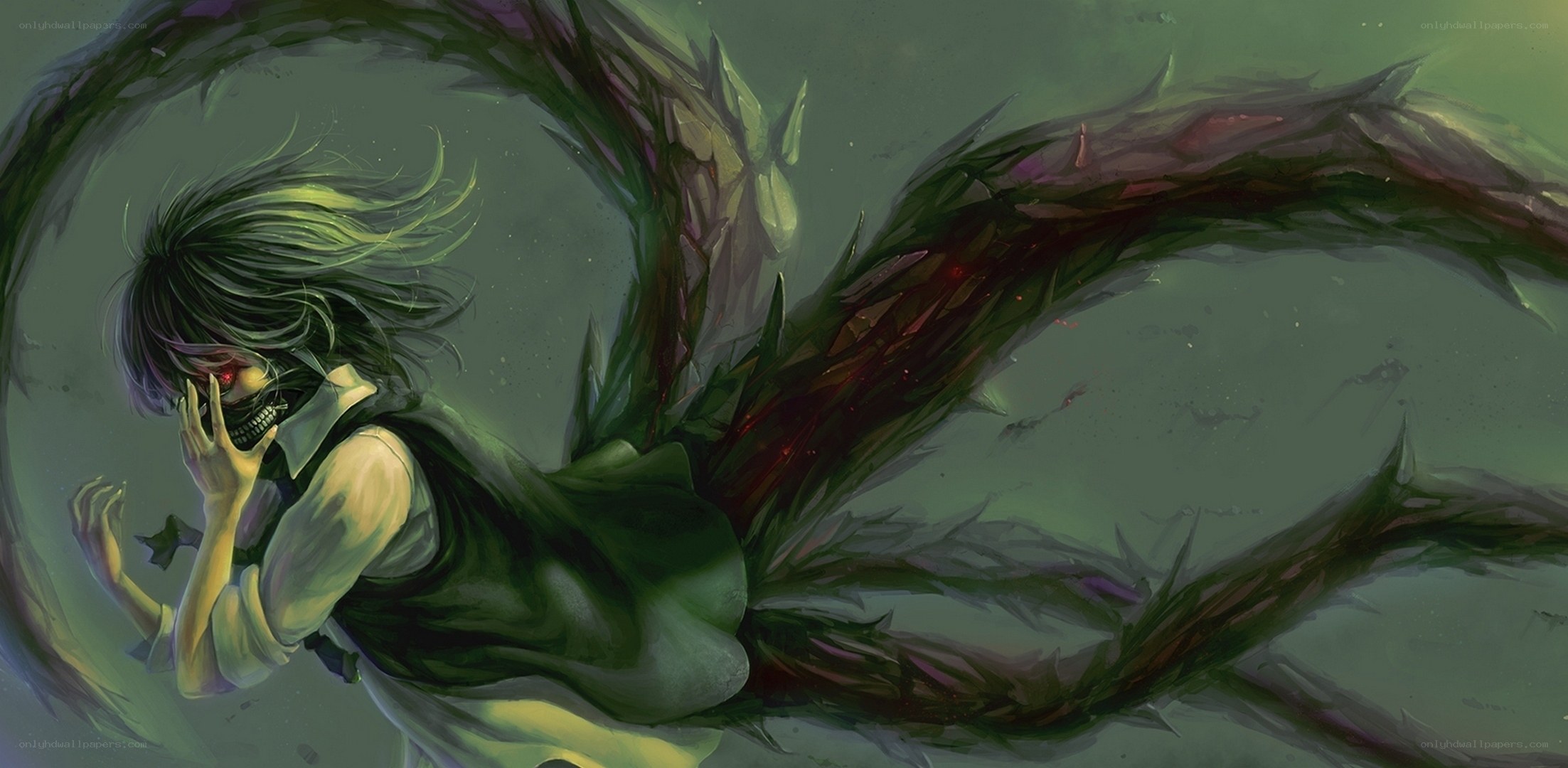 Anime character with tentacles