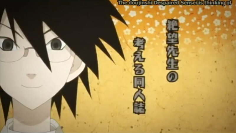 anime character with text