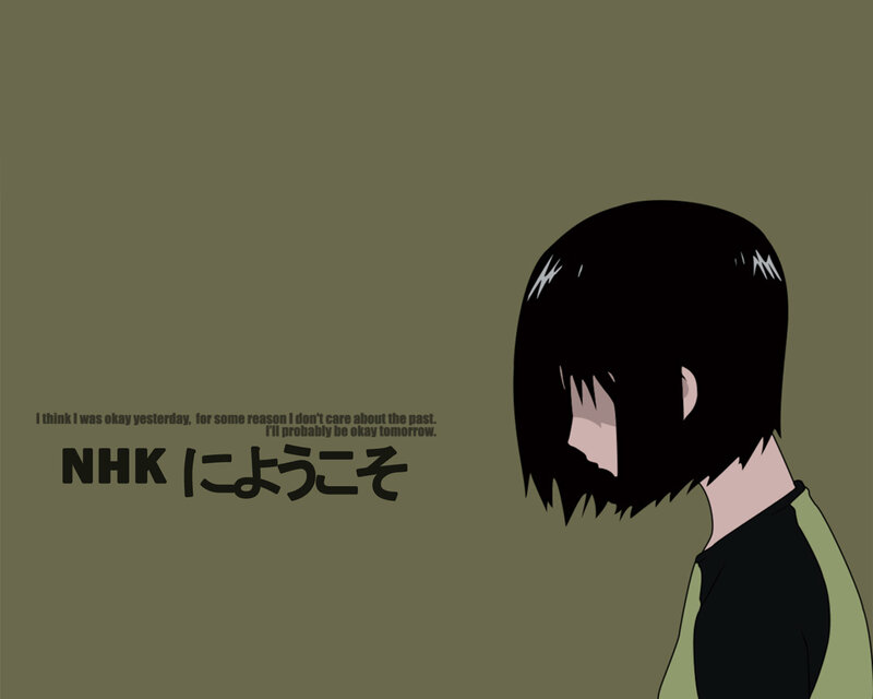 Anime character with text
