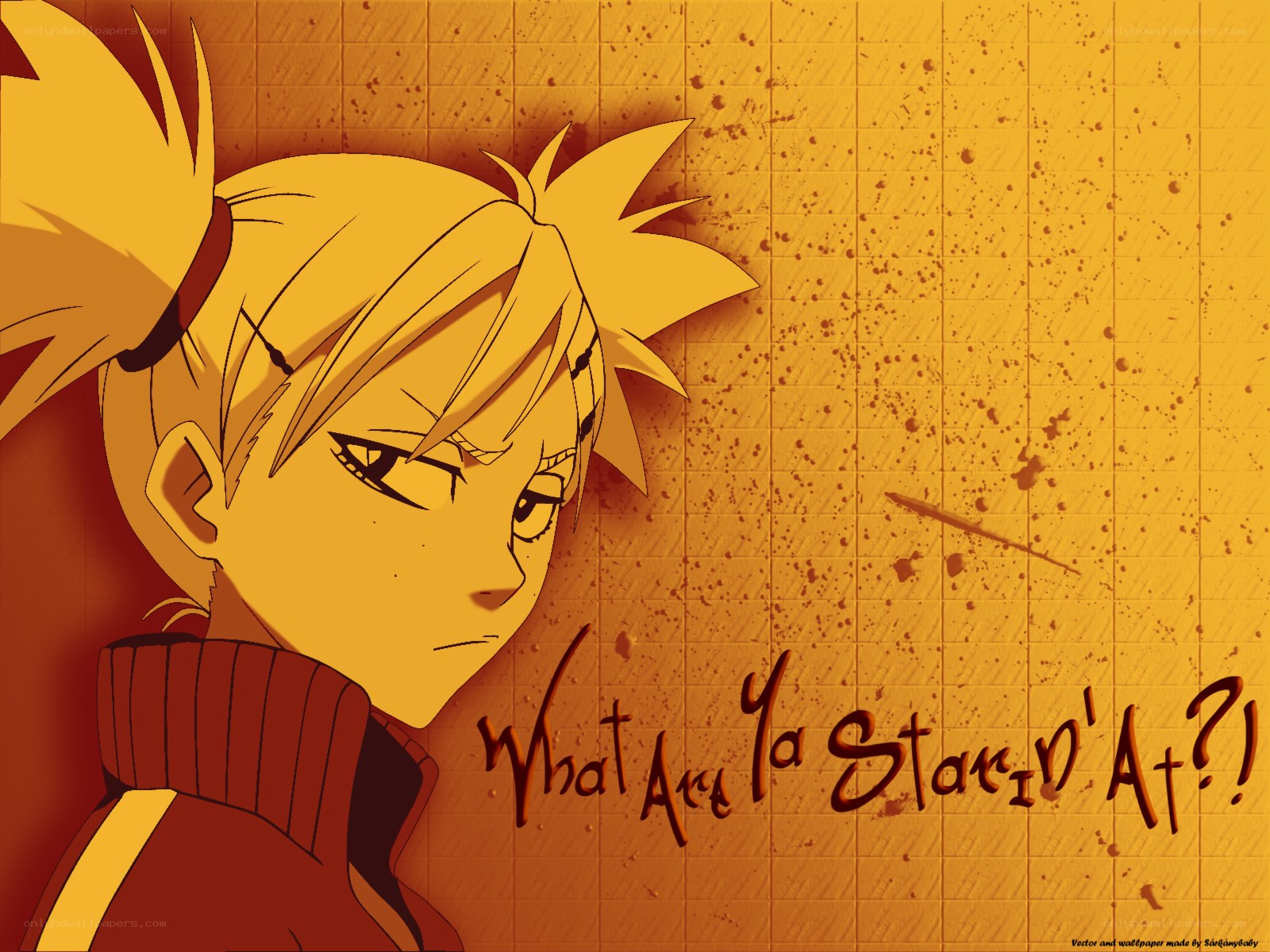 anime character with text