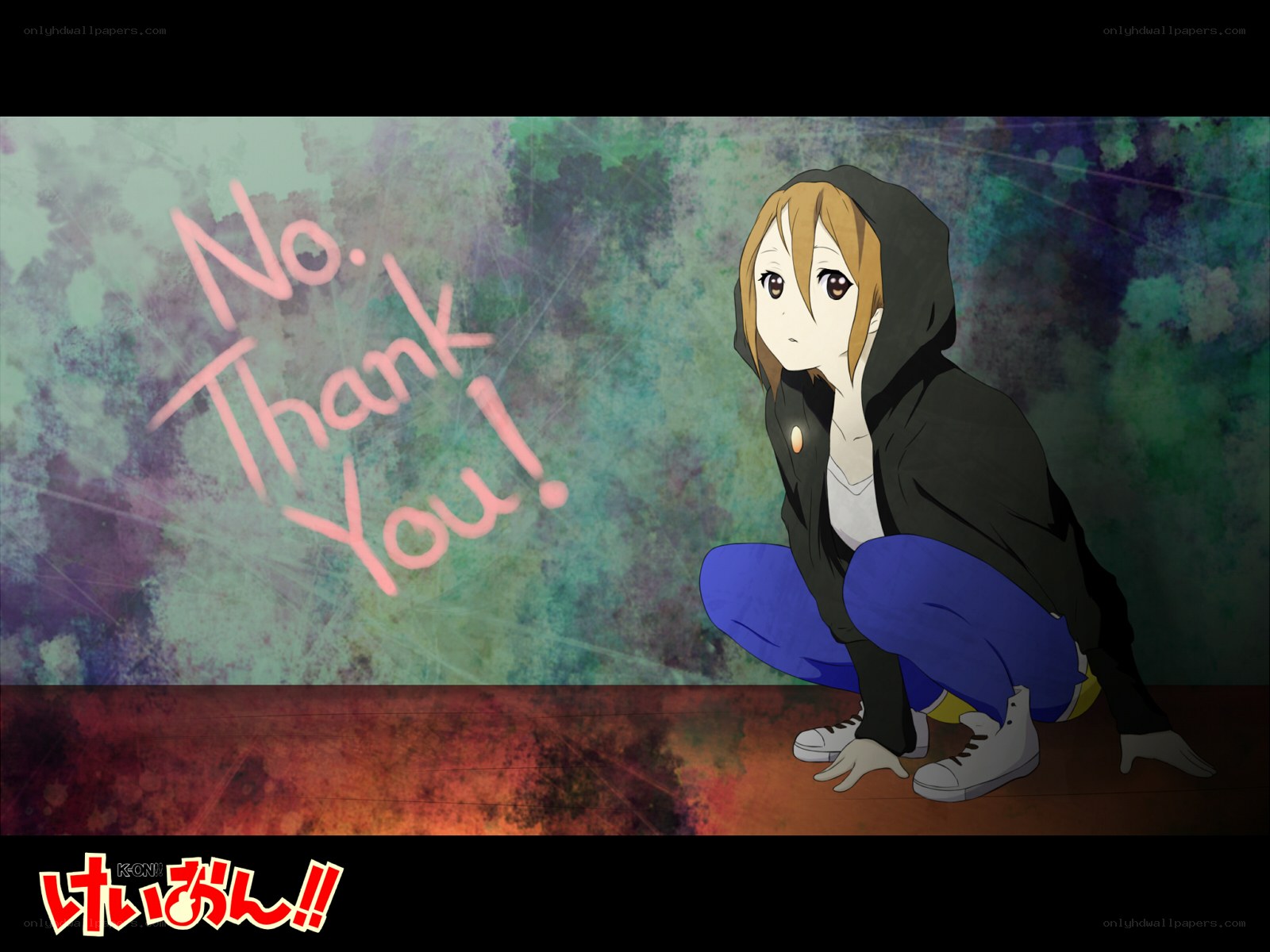 Anime character with text
