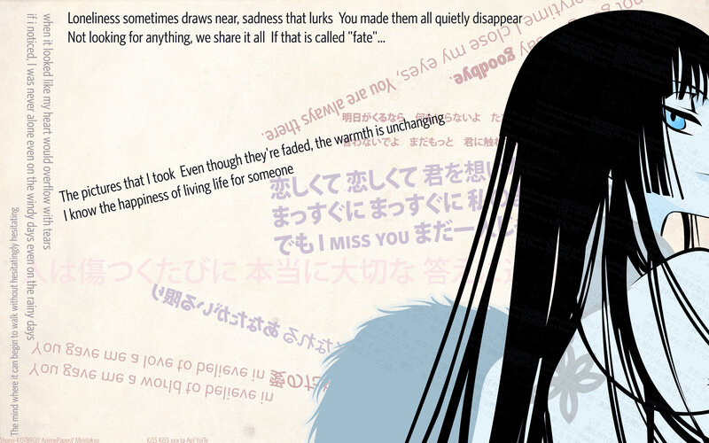 Anime character with text overlay