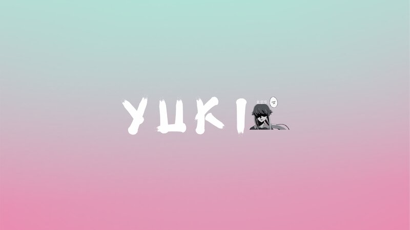Anime Character with Text — Pink