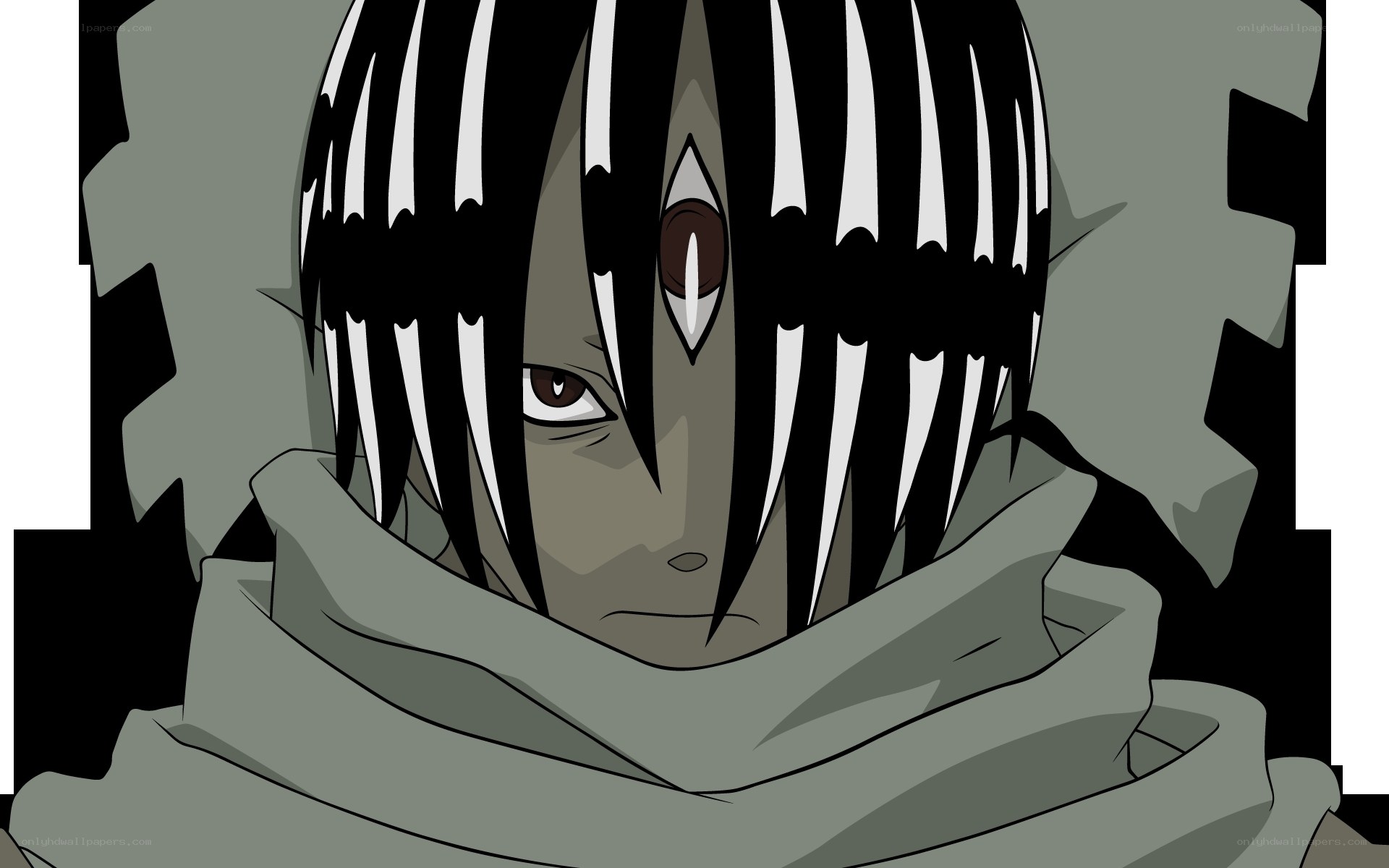 anime character with third eye