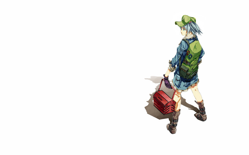 anime character with toolbox
