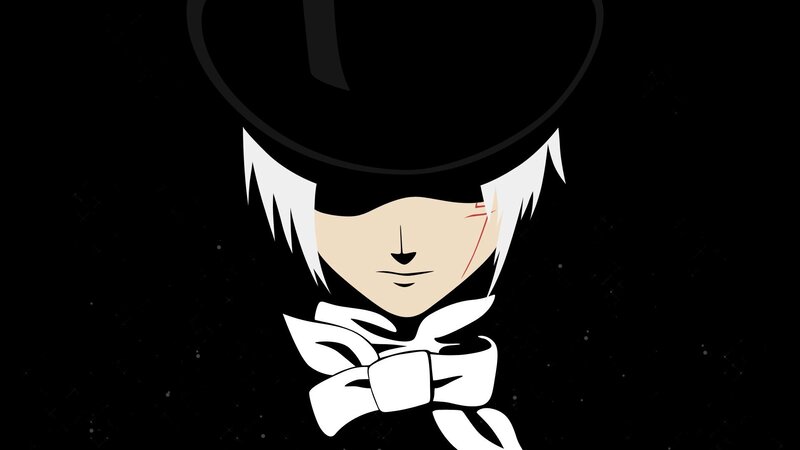 Anime Character with Top Hat — Black