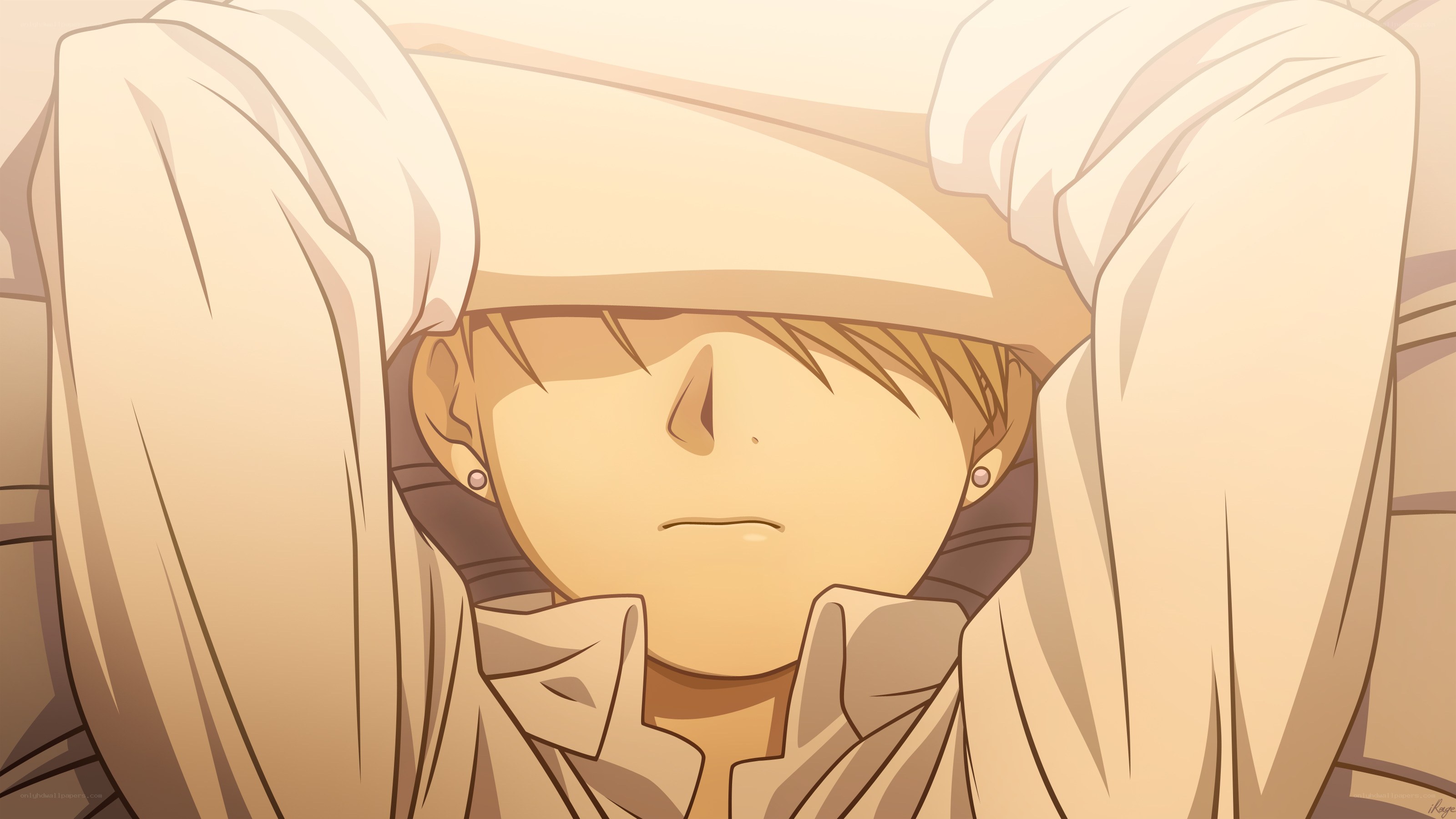 anime character with towel