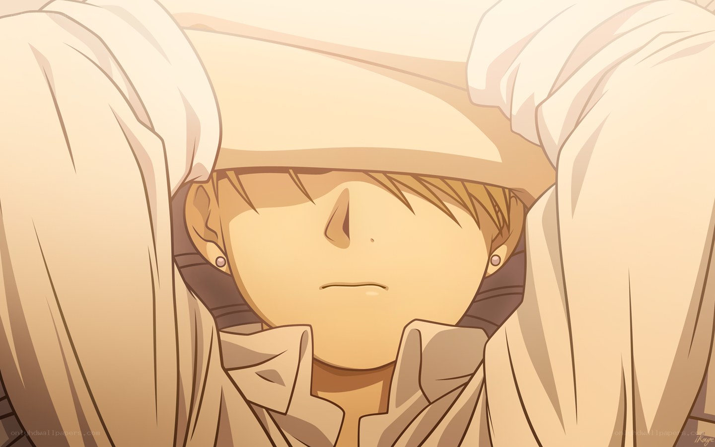 anime character with towel