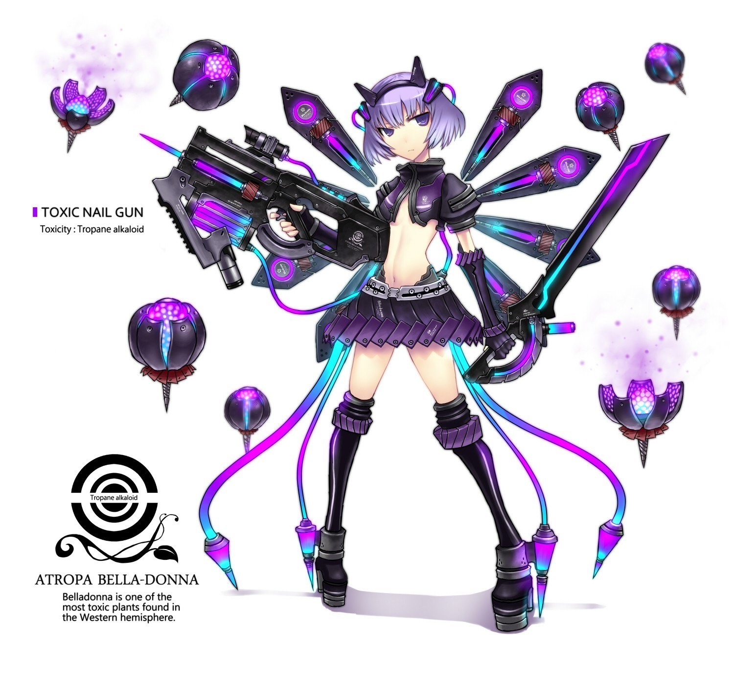 Anime character with toxic weapon