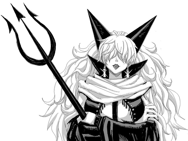 anime character with trident