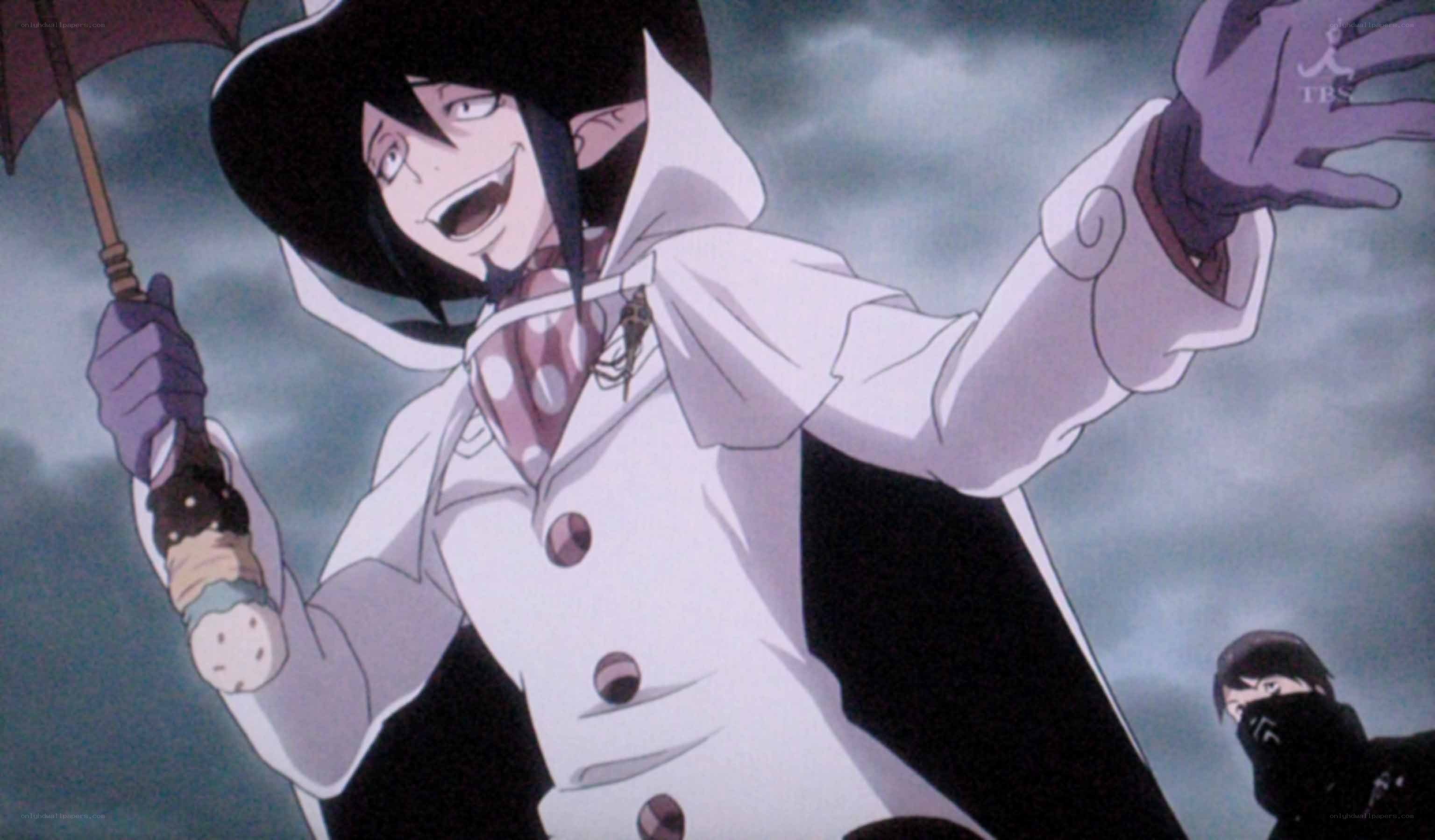 anime character with umbrella