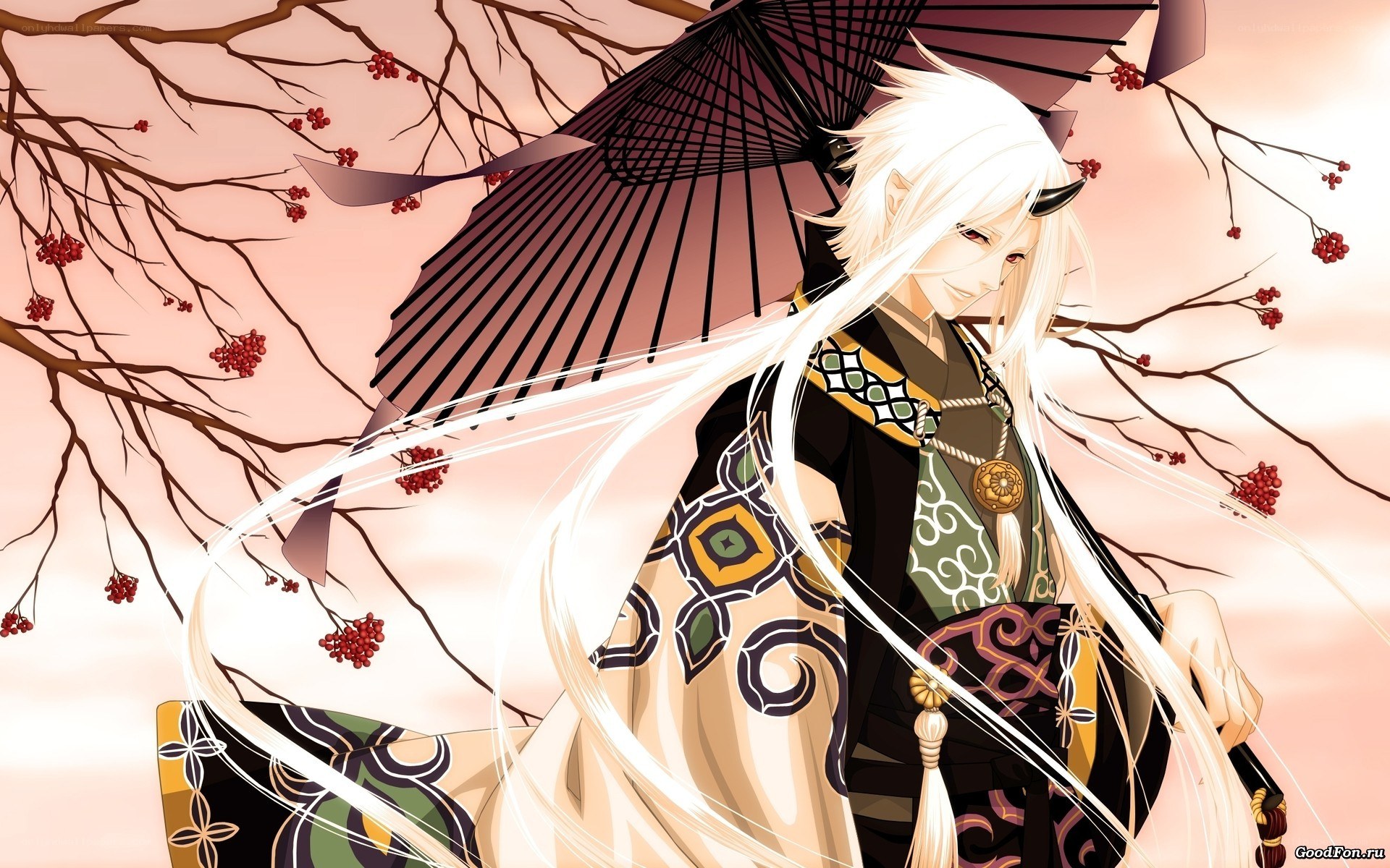 anime character with umbrella