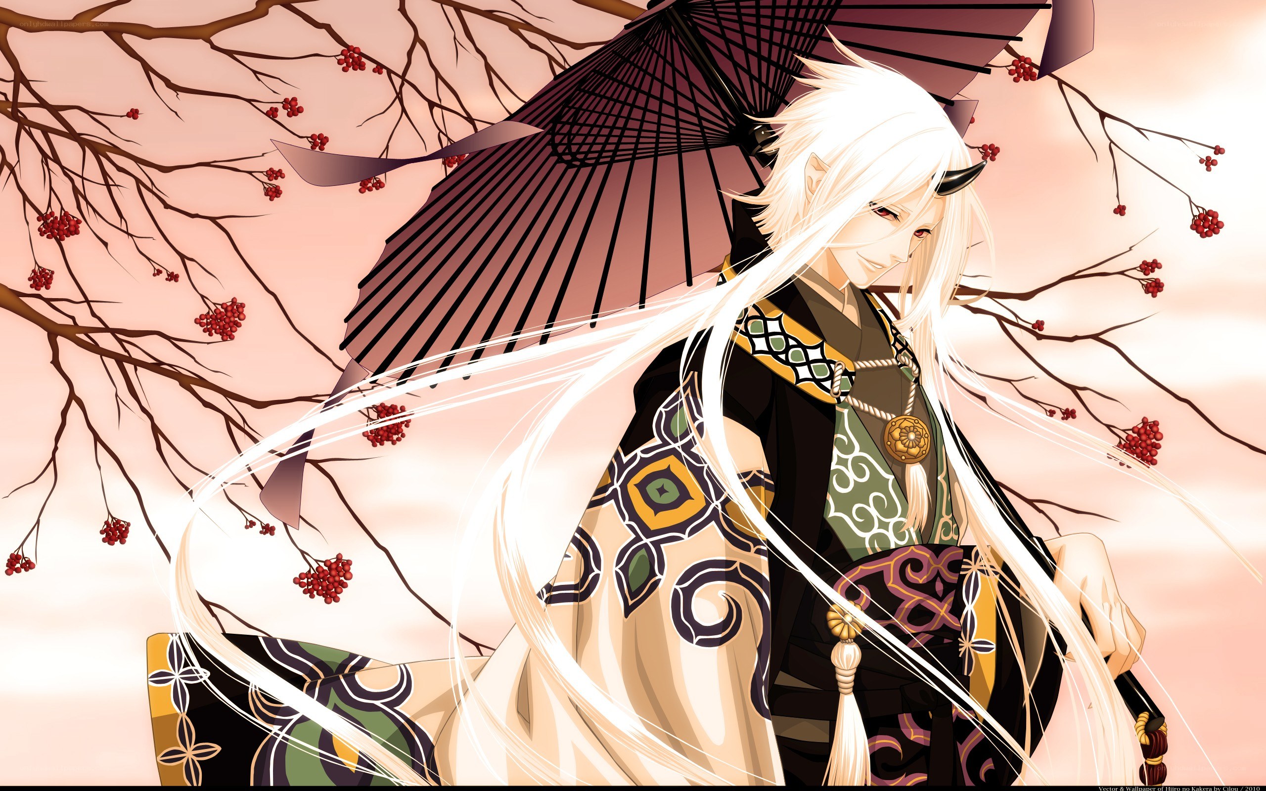 Anime character with umbrella