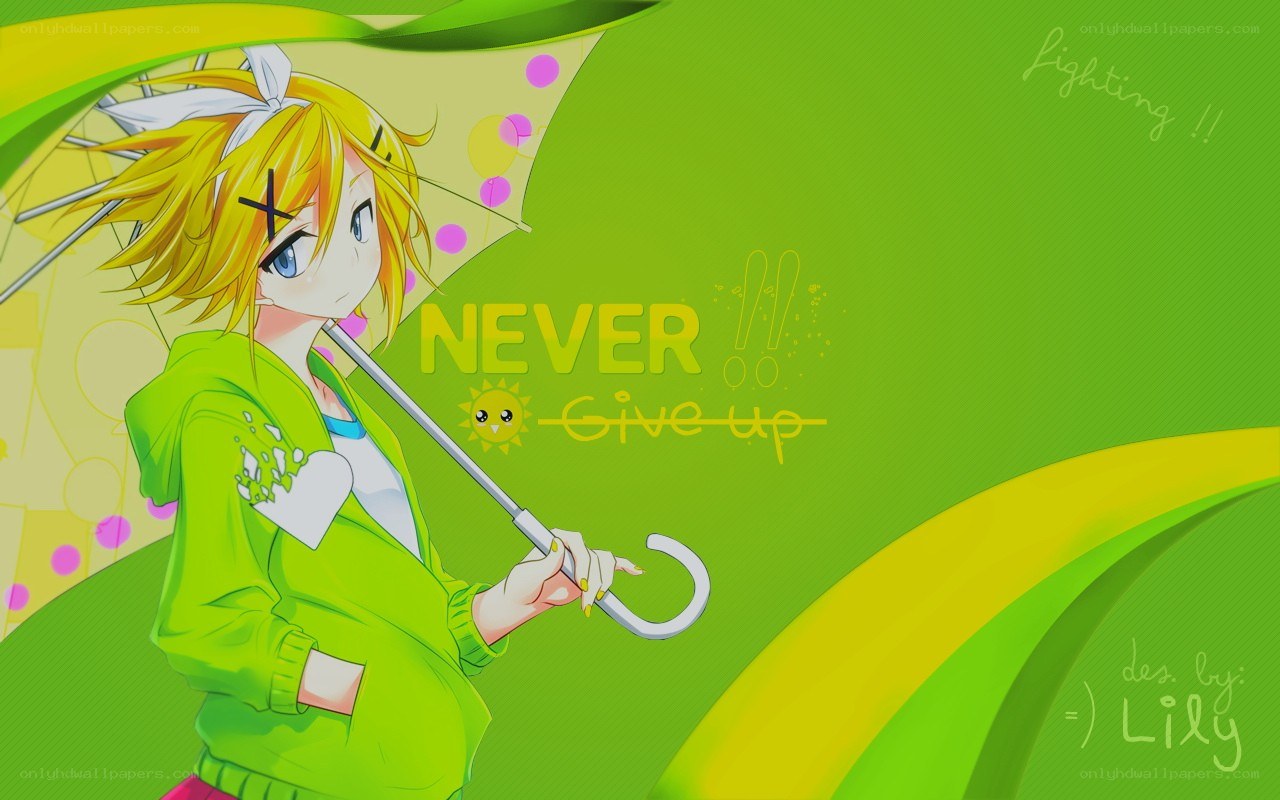 Anime character with umbrella
