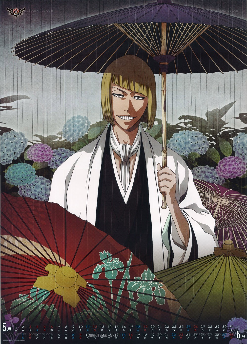 anime character with umbrella