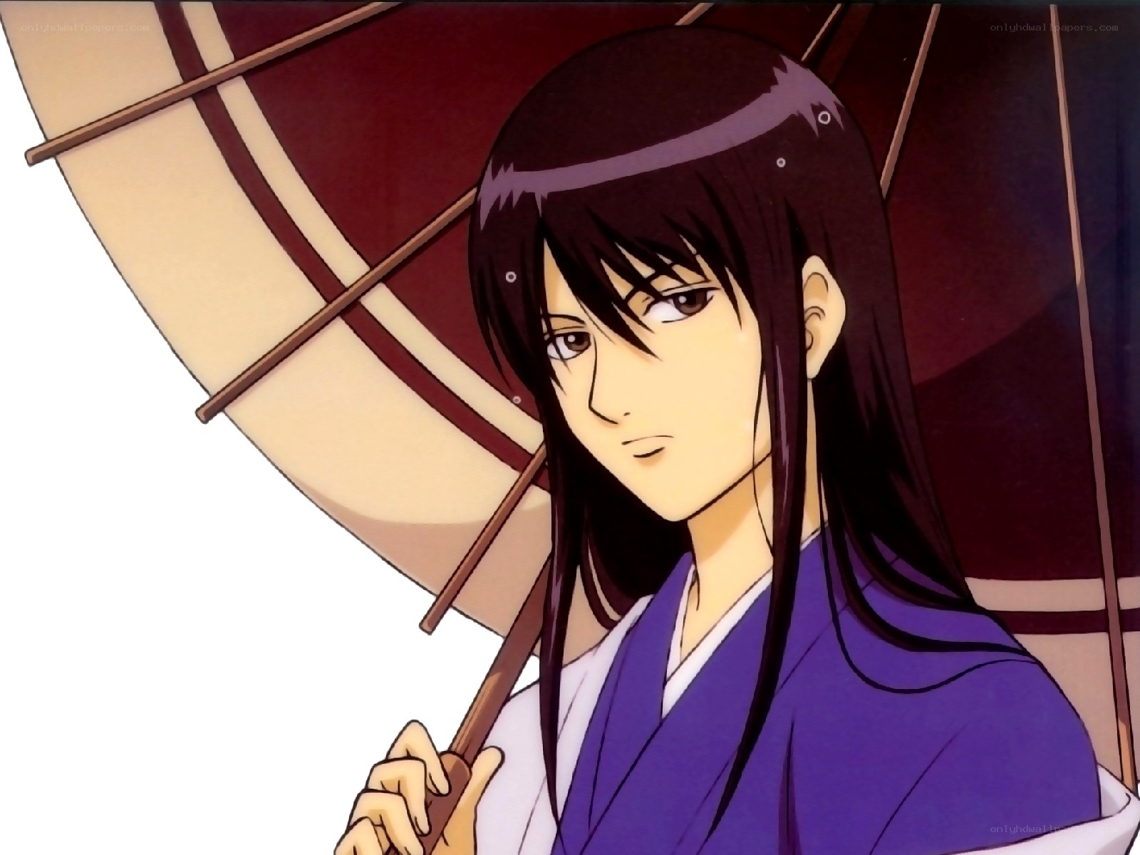 anime character with umbrella